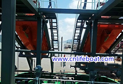 55KN FREE FALL LIFEBOAT LAUNCHING APPLIANCE FOR TRAINNING