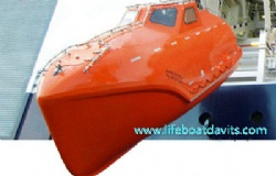 4.9M with 16 persons Fire-proof Free Fall Lifeboat With ABS Class Approval Certificate