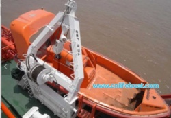 A Frame Davit For Fast Rescue Boat